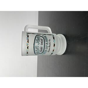 Ron Jon Surf Shop Cocoa Beach FL Vintage Frosted Glass Mug